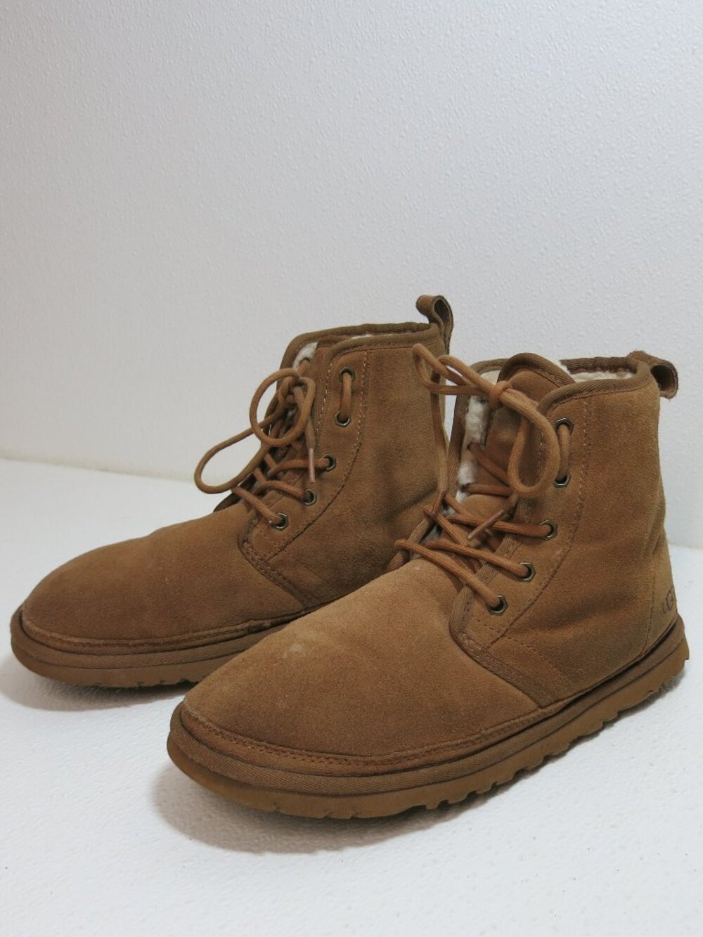 UGG Harkley Men's Suede Wool Lined Chukka Boots Chestnut 1016472 Men's Boot Sz 7